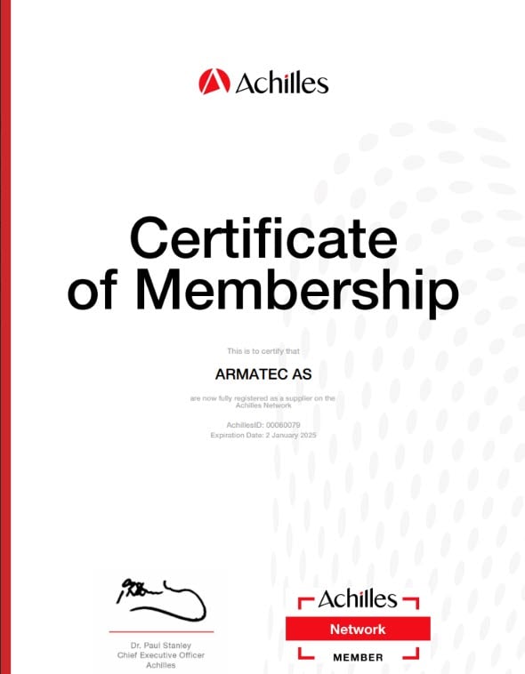 Achilles certificate 2024-2025